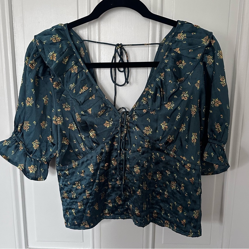 Free People Satin Crop Top